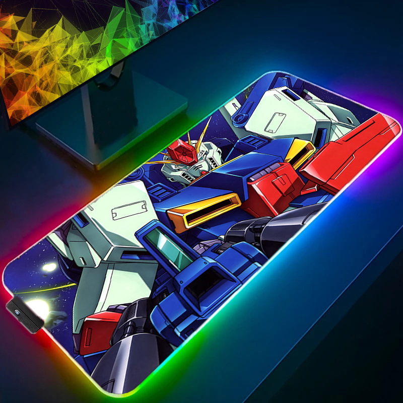 Esports Gaming Mobile - RGB 大型 E スポーツマウスパッドスムーズで柔軟な機動戦士ガンダムラバーゲーマー PC コンピュータキーボード