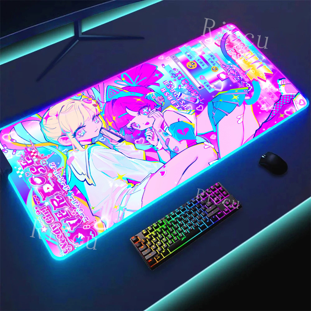 Esports Gaming Companies - RGB HD ニーディーガール オーバードーズ マウスパッド ゲーミングデスクマット