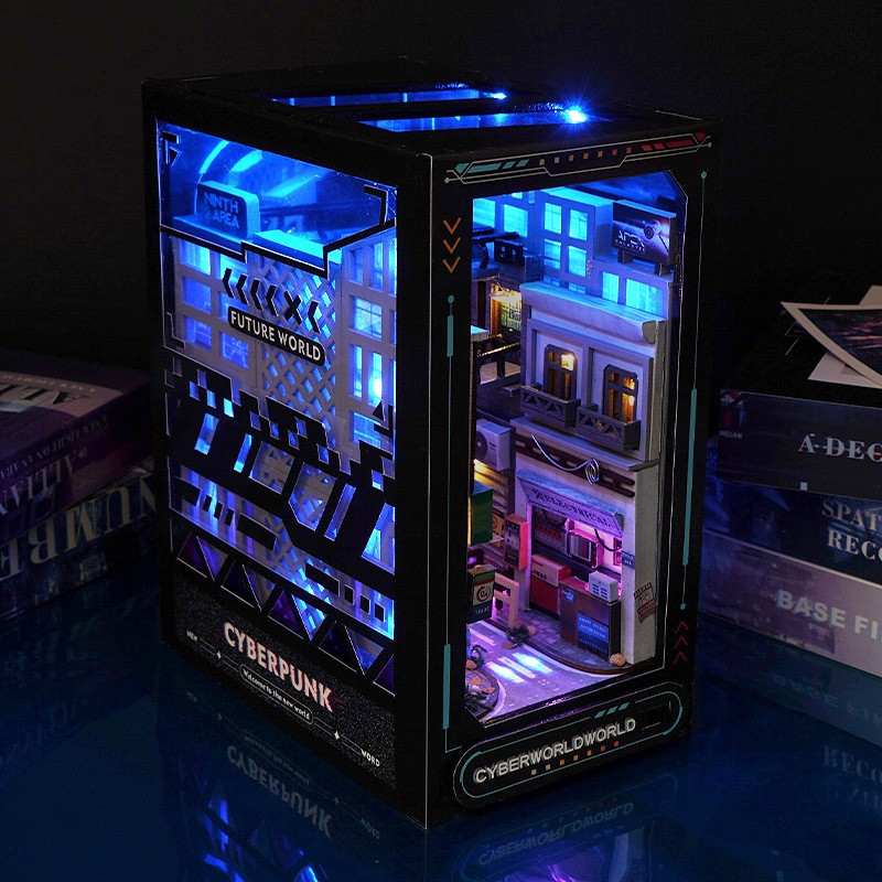 DIYミニチュアドールハウス サイバーパンク 3Dブックヌッ - Esports Gaming Trophy のレビューと価格