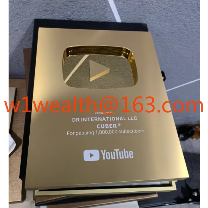 再生ボタン賞、アルミ製YouTubeシールド、YouTube - Esports Gaming Trophy のレビューと価格