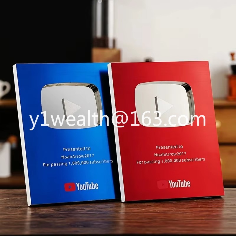 新しいYouTubeプレイボタン賞 UVプリントグラフィック - Esports Gaming Trophy のレビューと価格