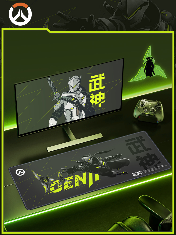 【公式】ゲームオーバーウォッチ D.Va Fog Genji - Esports Gaming Mouse Pad のレビューと価格