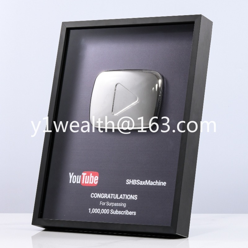 YouTube＆Bilibiliプレイボタンロゴ賞用カスタム - Esports Gaming Trophy のレビューと価格