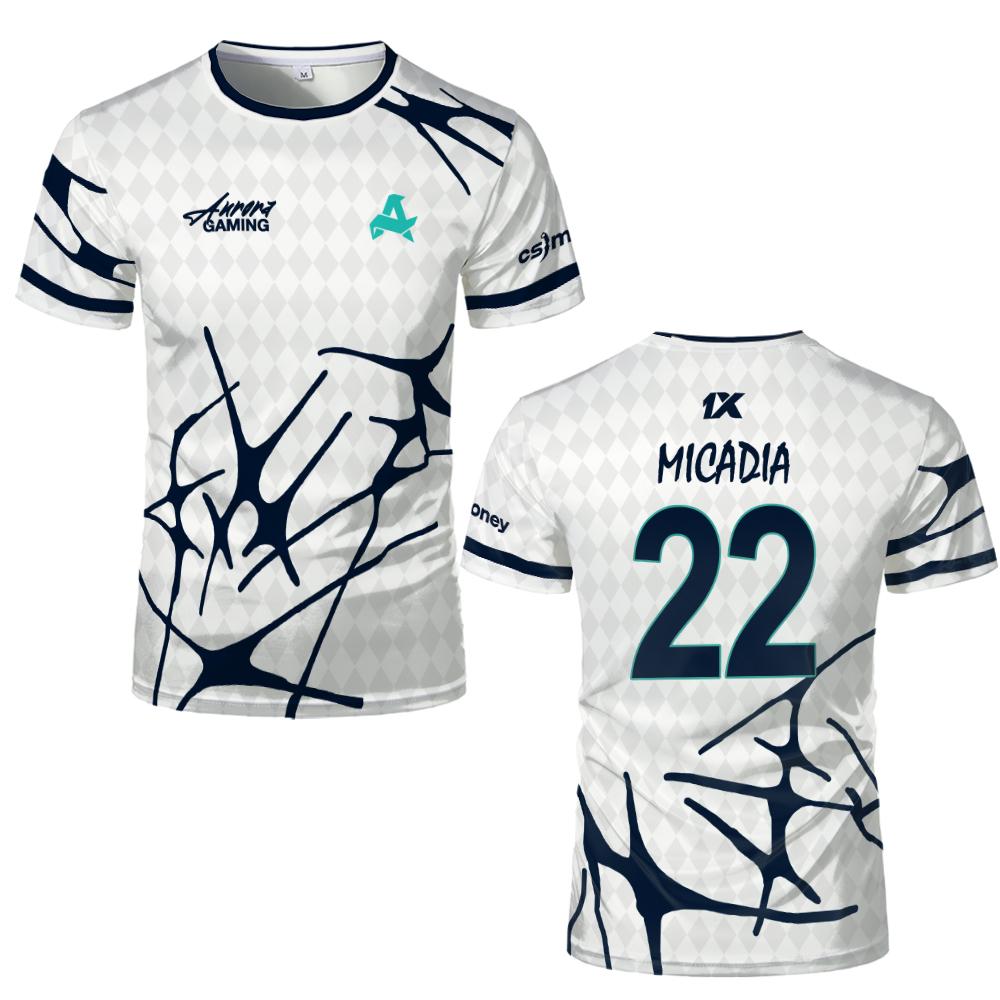 スポーツチーム オーロラ ゲーム ジャージー Tシャツ XA - Esports Gaming Top のレビューと価格